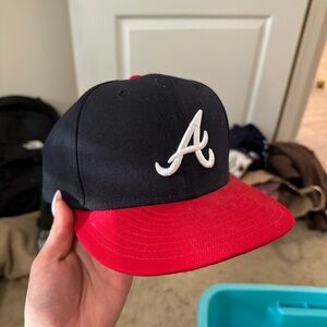 atlanta braves fitted cap
